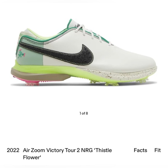 Men 7.5/W9 Nike Air Zoom Victory Tour 2 NRG P 'Thistle Flower' Golf Shoes No Box - Picture 3 of 16